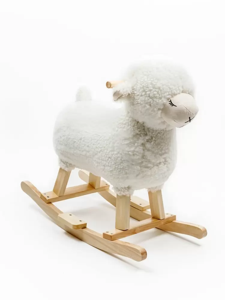 (С) Качалка Овечка AMAROBABY (Dolly), белый, 65х34х60 см.