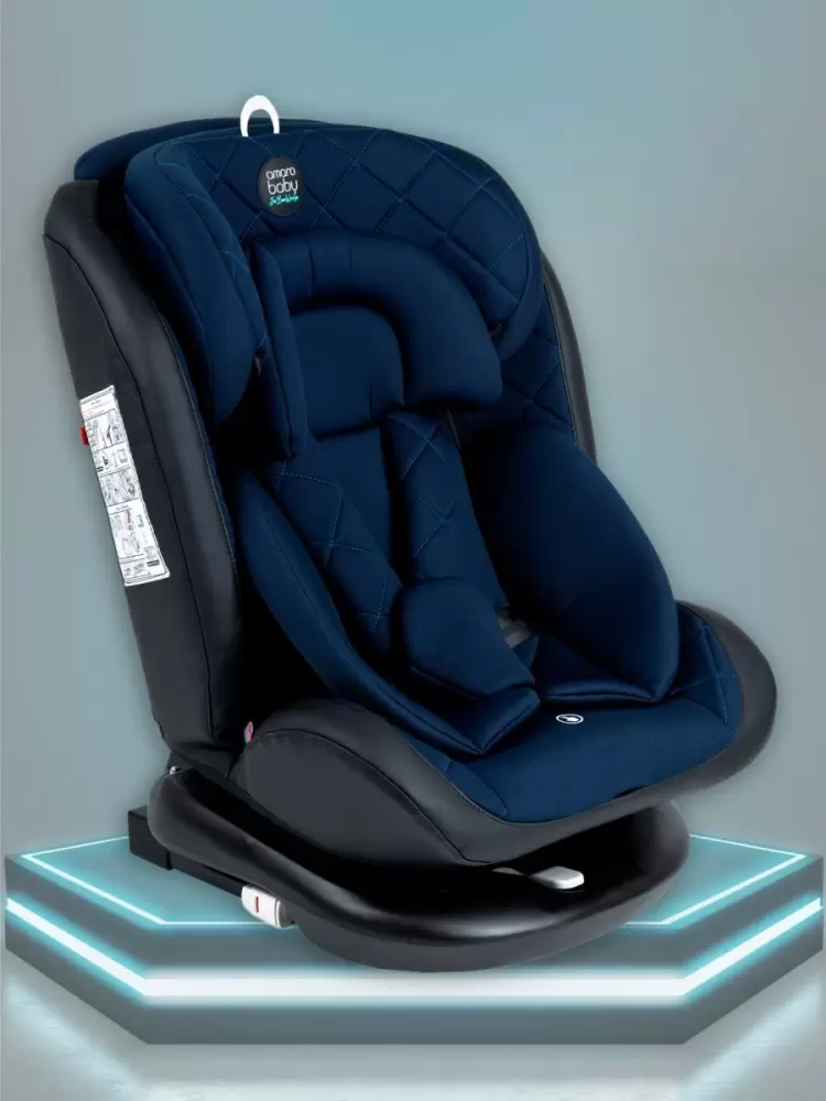 Автокресло детское AMAROBABY Brilliant ISOFIX класс D, группа 0+/1/2/3, (синий)