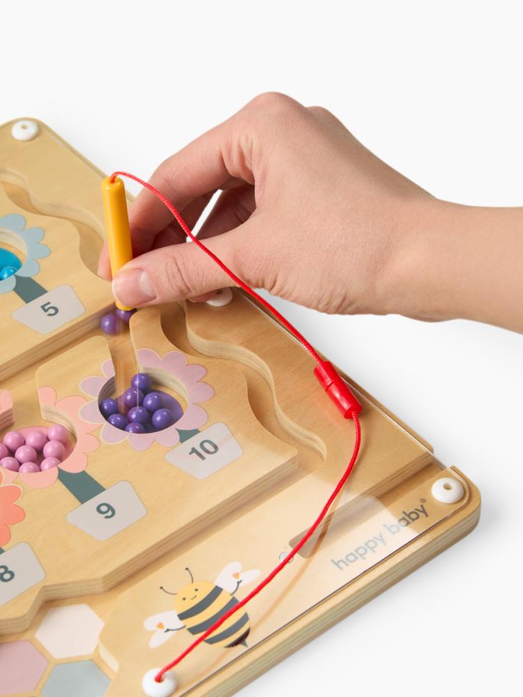 Happy Baby Развивающая игрушка магнитный лабиринт, BEE BOARD «БИ БОРД», разноцветный / multicoloured