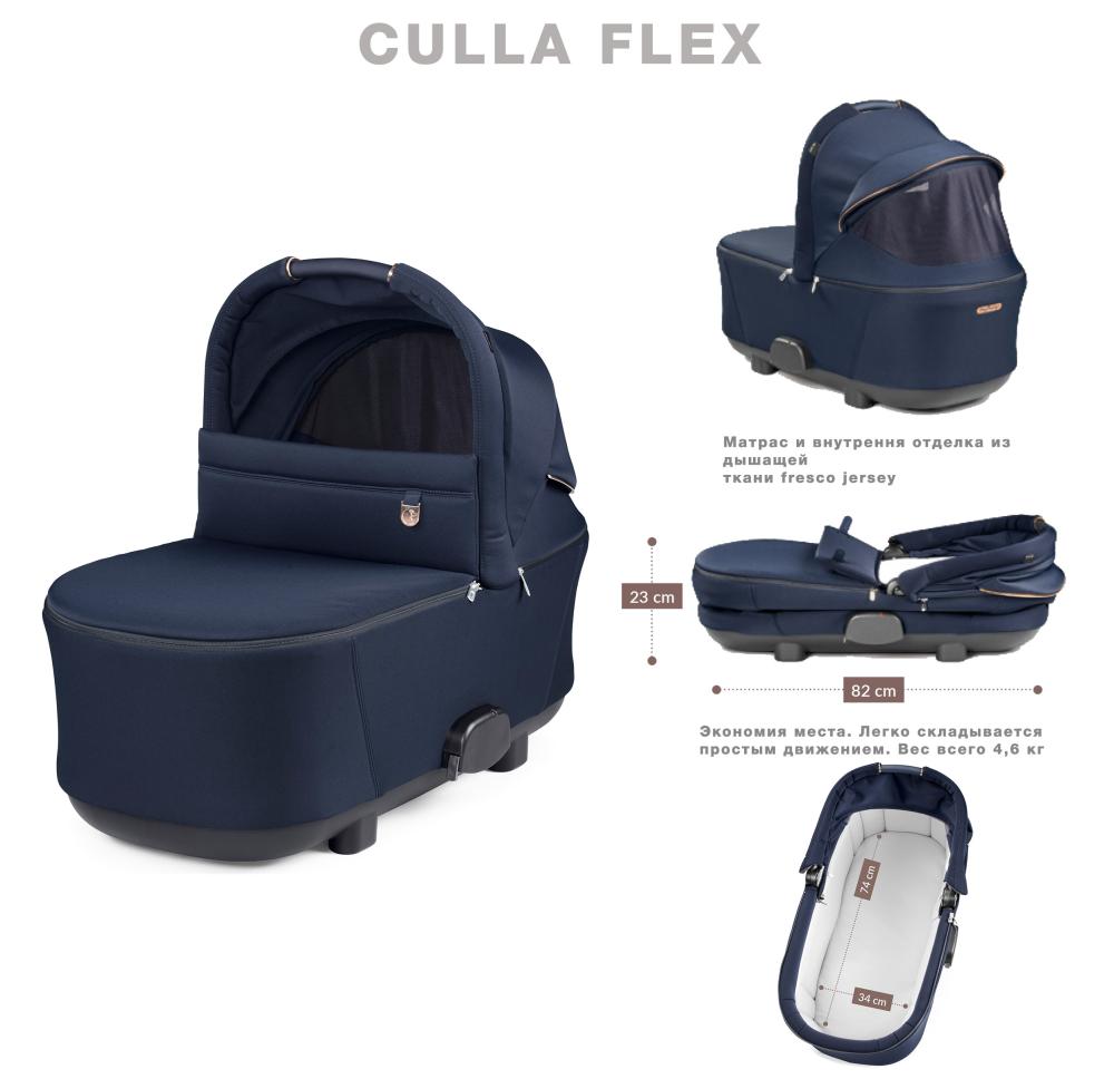 Peg-Perego Люлька для коляски Culla Flex Blue Shine