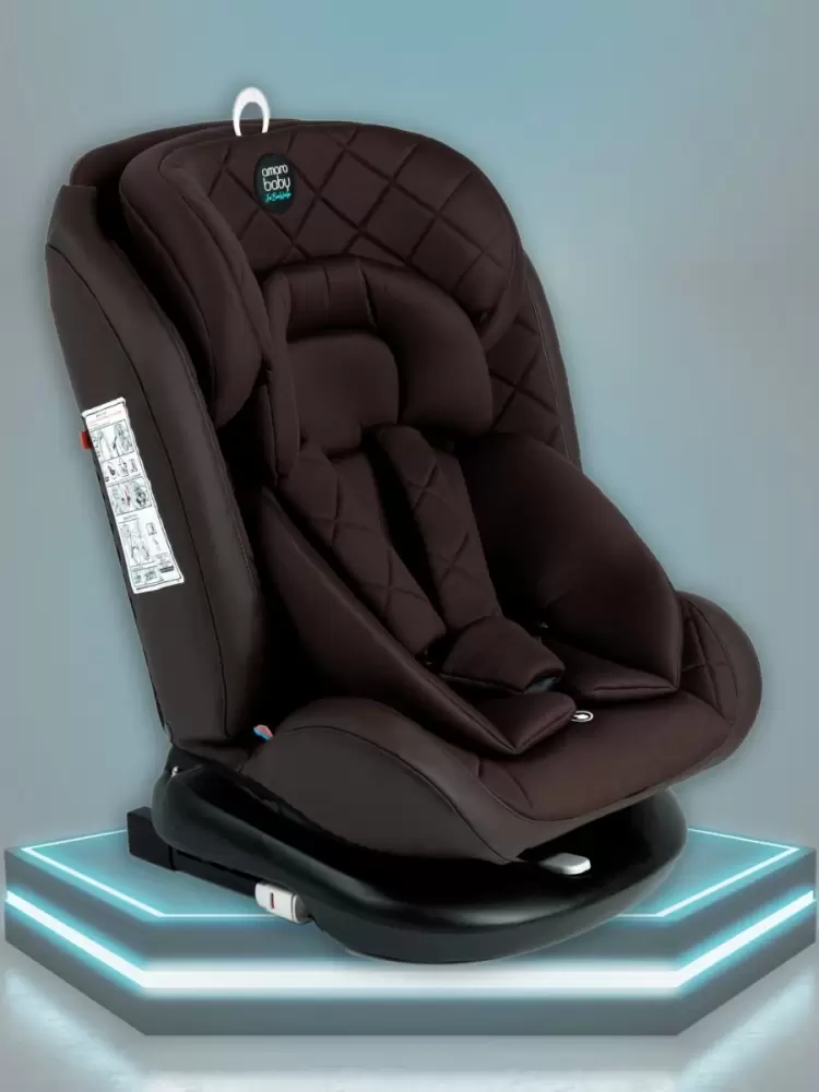 Автокресло детское AMAROBABY Brilliant ISOFIX класс D, группа 0+/1/2/3, (коричневый)