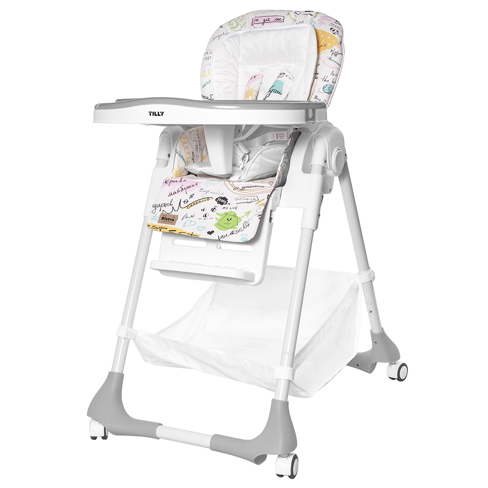 Carrello Стульчик для кормления  BABY TILLY  Bistro  T-641/2  Grey