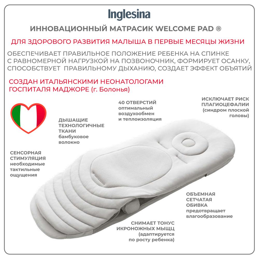 Коляска Inglesina Aptica System Quattro 4 в 1 на шасси Aptica XT, цвет POLAR BLUE (AA73N0PLB + AE73M0000)
