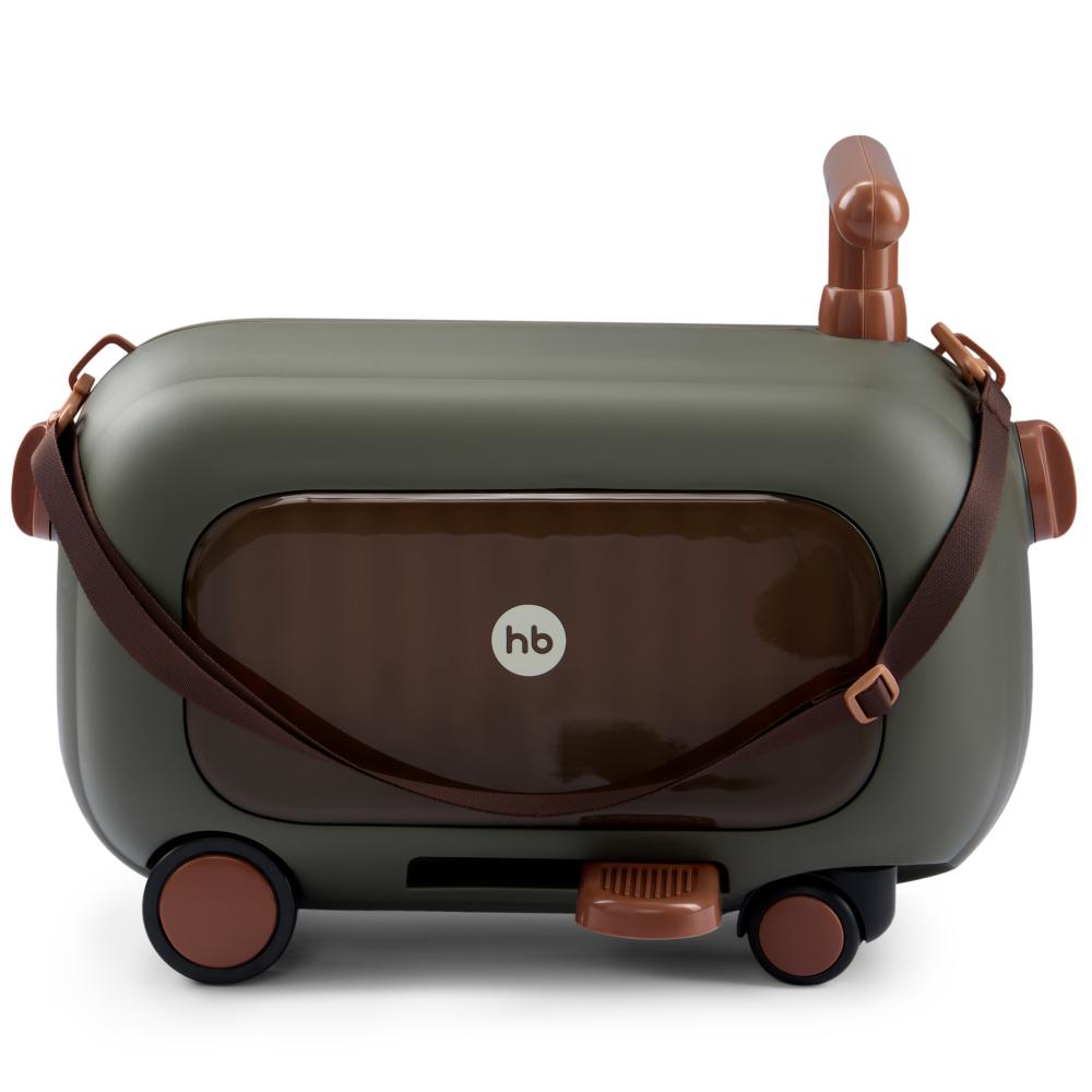 Happy Baby Чемодан-каталка TRAVY «ТРЕВИ», темно-зеленый / dark green