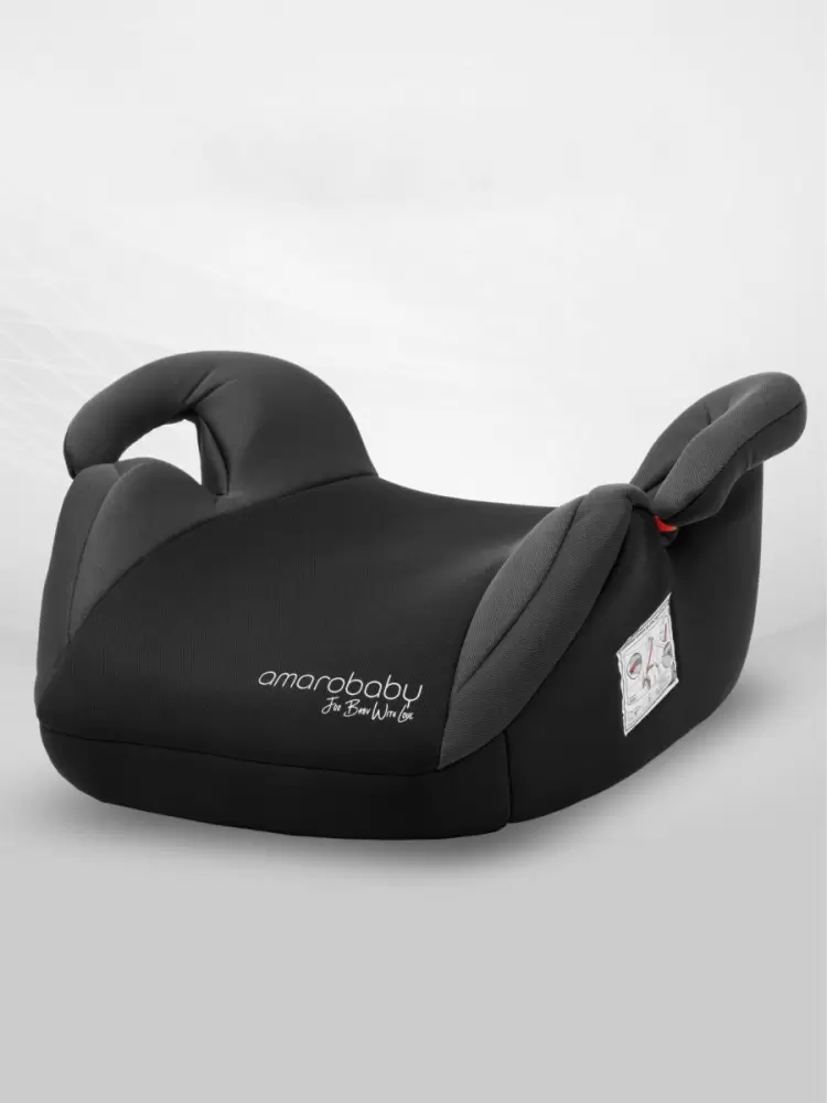 Автокресло детское (бустер) AMAROBABY Spector, группа III, (чёрный/серый)