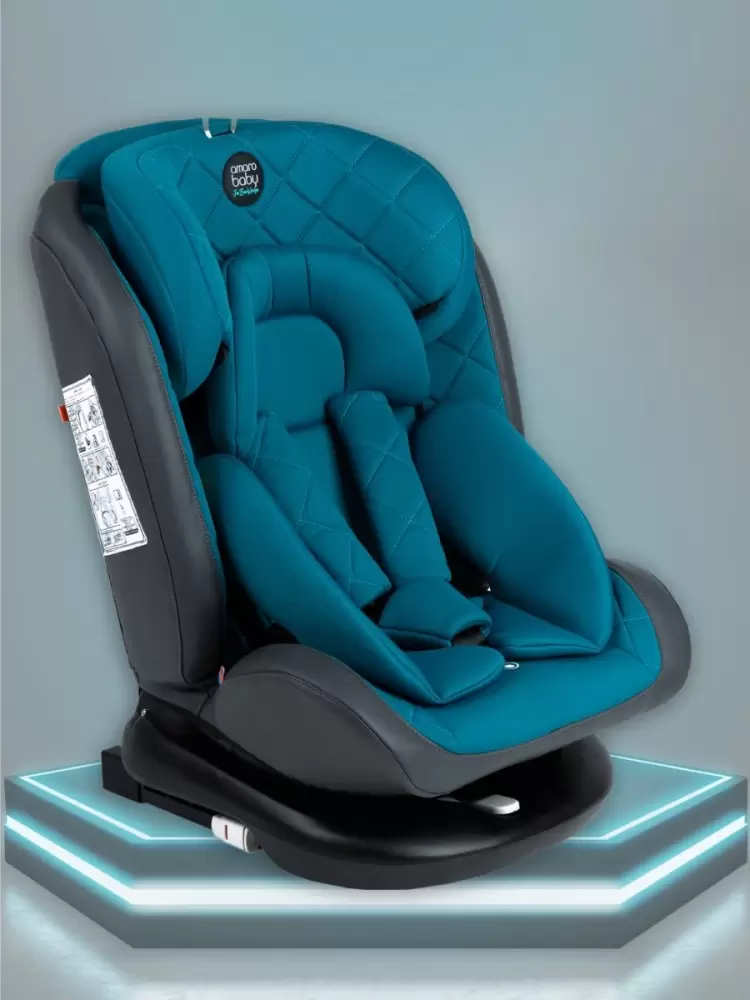 Автокресло детское AMAROBABY Brilliant ISOFIX класс D, группа 0+/1/2/3, (бирюзовый)