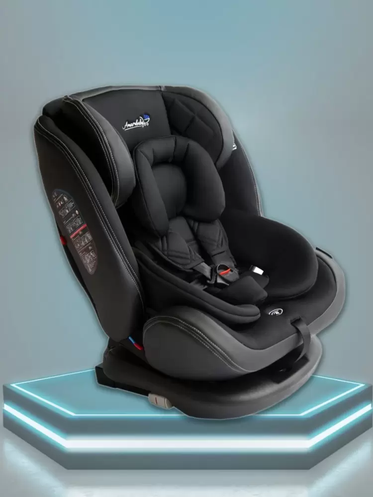 Автокресло детское AMAROBABY ST-3,Isofix класс D, группа 0+/1/2/3, (черный)