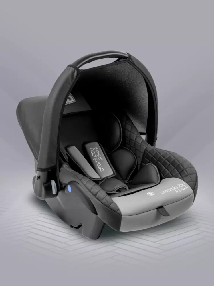 Автокресло детское AMAROBABY Baby comfort, группа 0+, (серый)