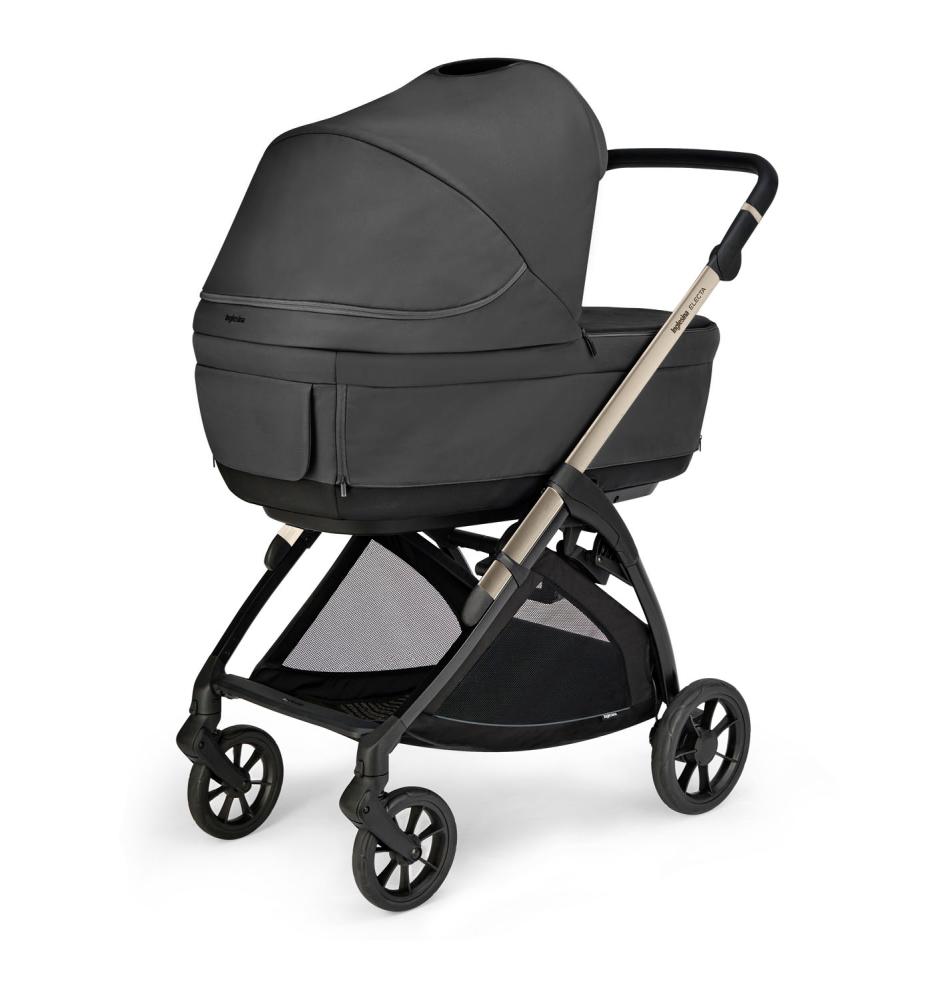 Коляска 2 в 1 Inglesina Electa New с подставкой под люльку Stand Up, Upper Black