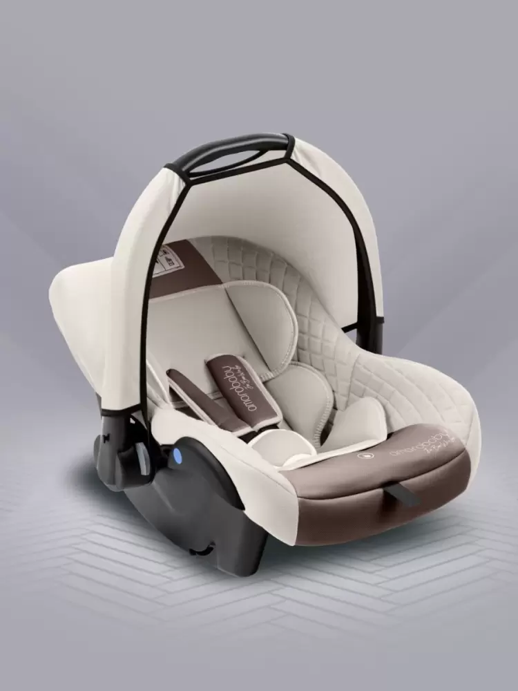 Автокресло детское AMAROBABY Baby comfort, группа 0+, (светло-бежевый)