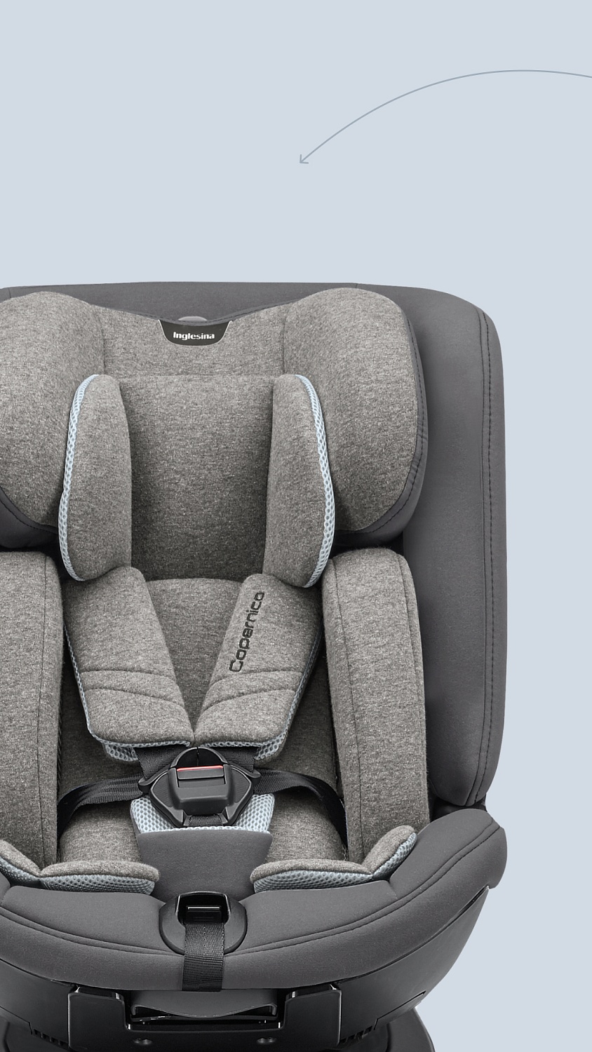 Автокресло Copernico i-Size с рождения до 12 лет цвет Stone Grey