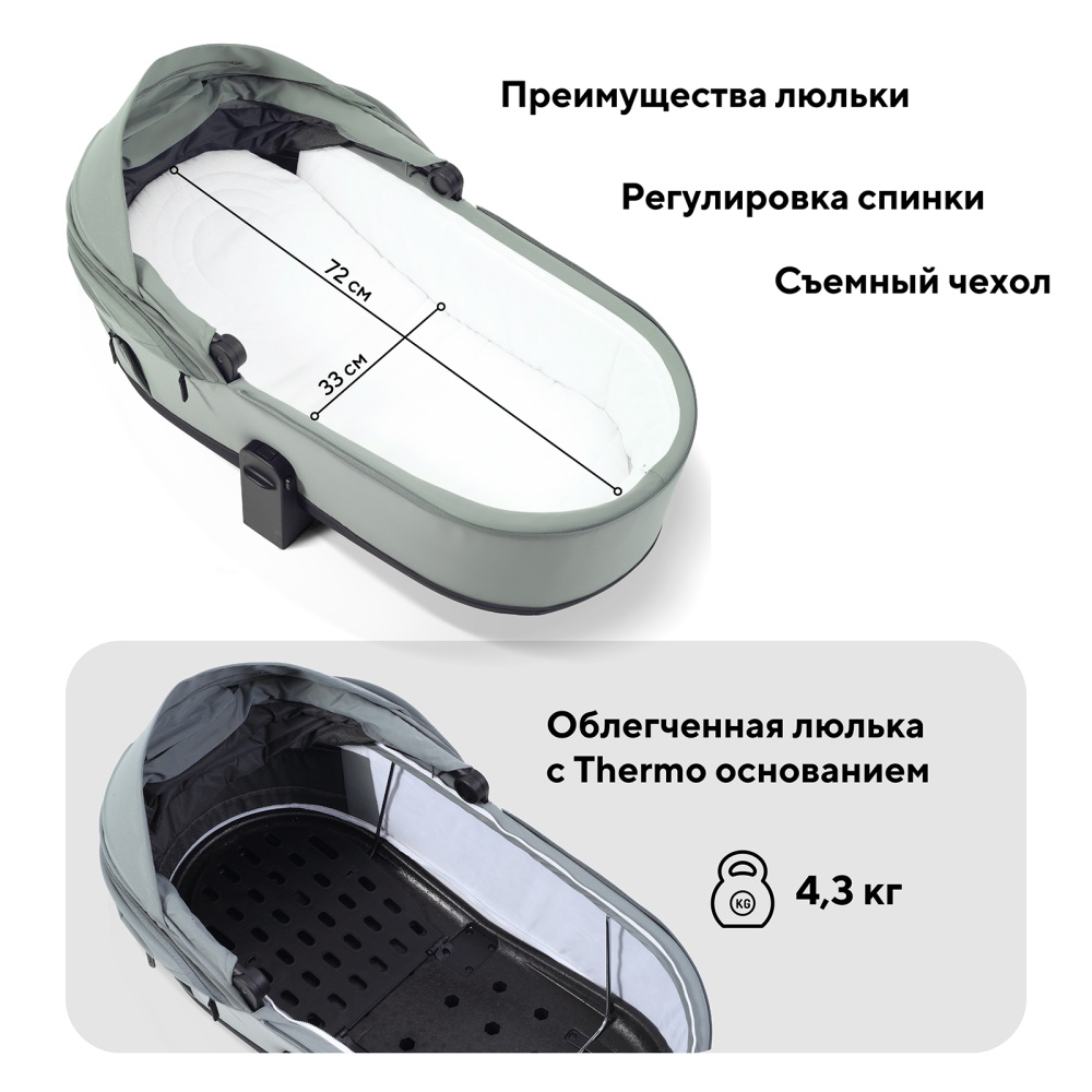 Коляска детская RANT "FLEX Therm" (2в1) RA112 Forest Green