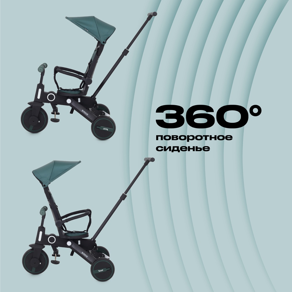 Детский трехколесный велосипед RANT RB202 "BIRDIE" (Olive)