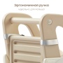 Happy Baby Игрушка-каталка, VROOMY «ВРУМИ», молочный / milky