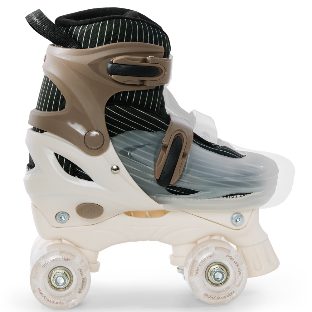 Happy Baby Ролики-коньки 3в1 детские SKROLLS, brown, size M