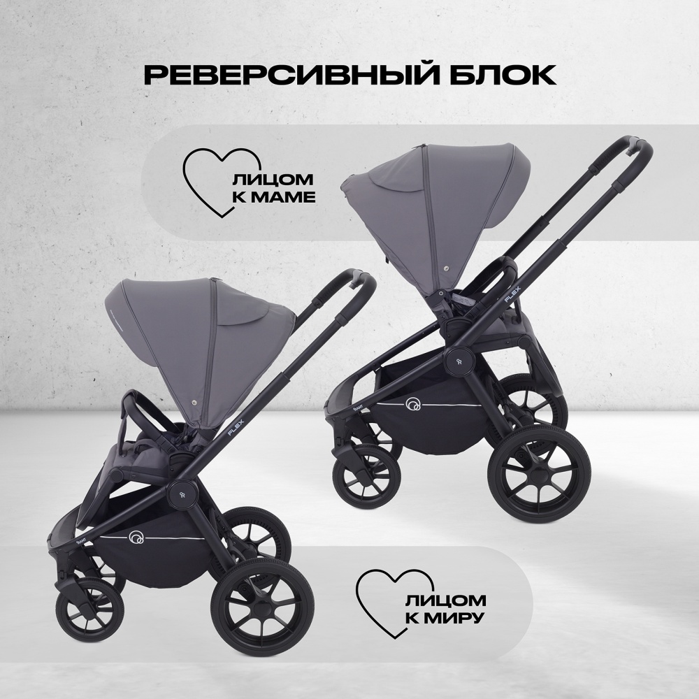 Коляска детская RANT "FLEX" (2в1) RA076 Graphite