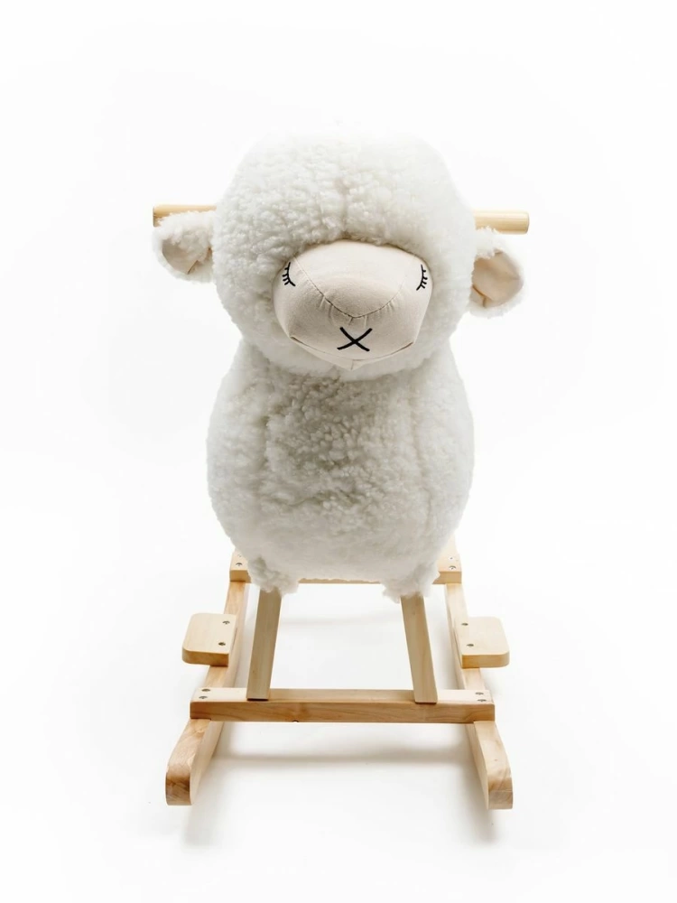 (С) Качалка Овечка AMAROBABY (Dolly), белый, 65х34х60 см.