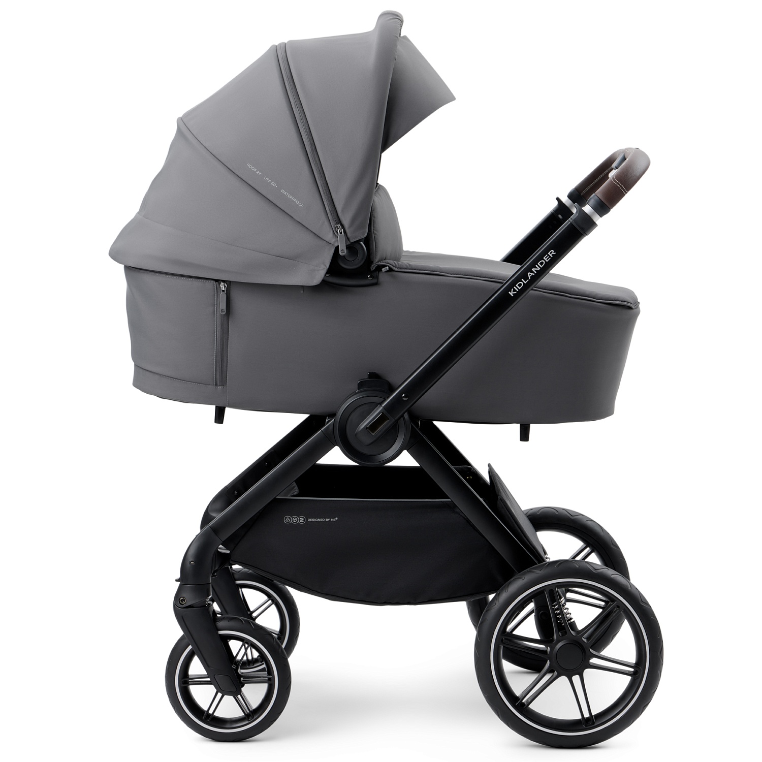 Happy Baby Коляска 2 в 1 KIDLANDER, dark grey