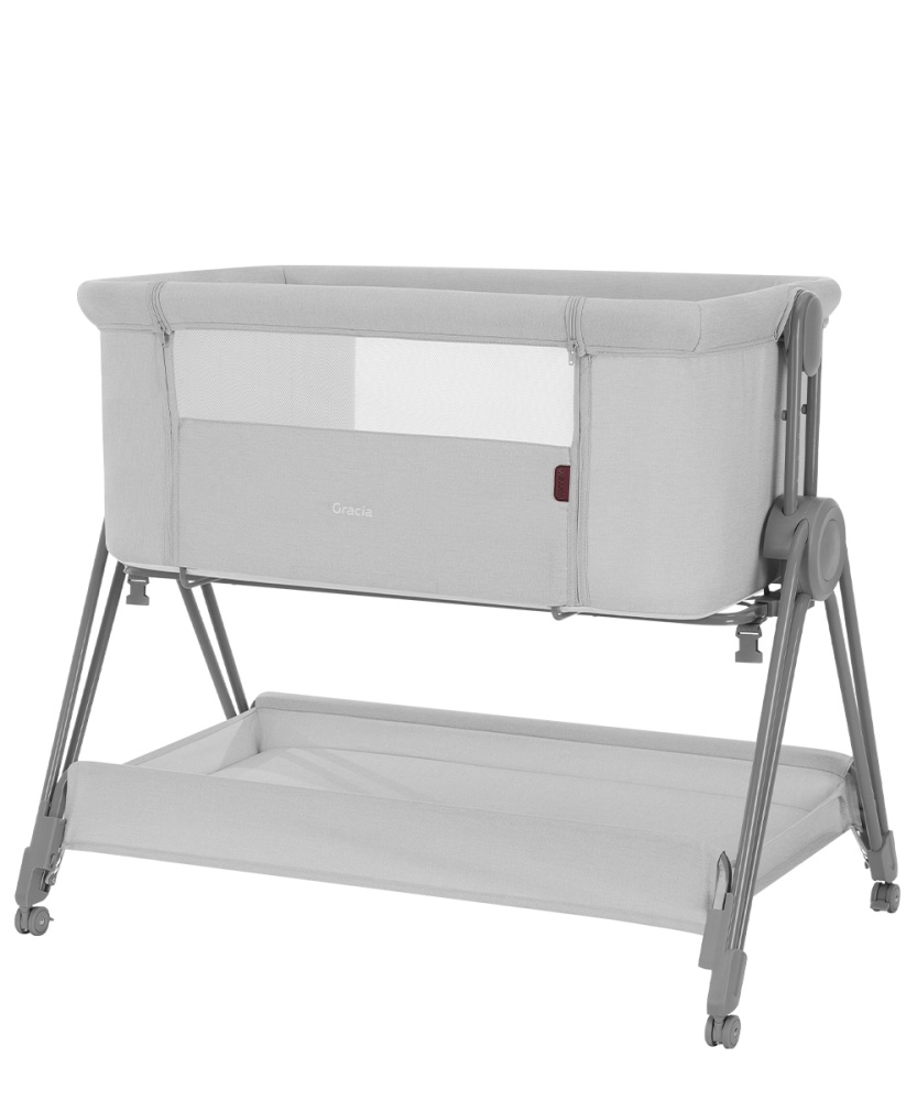 Carrello Кроватка Gracia  CRL-16502  Cool Grey (размер спального места 80 см*48.5)