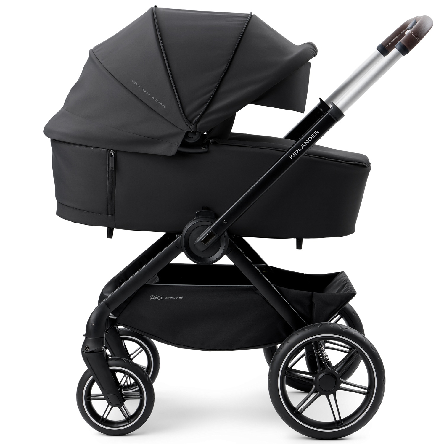 Happy Baby Коляска 2 в 1 KIDLANDER, black