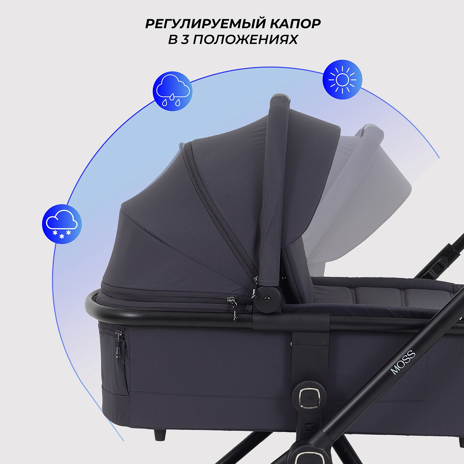 Коляска детская RANT "MOSS" (2в1) RA321 Graphite