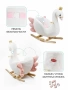 (С) Качалка Лебедь AMAROBABY (Swan), белый, 59х35х66 см.