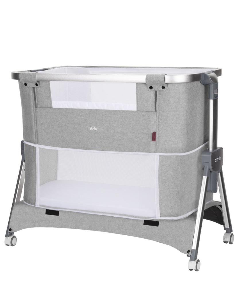 Carrello Кроватка Aria 3в1 CRL-16401  Silver Grey (размер спального места 84.5 см*46.5)