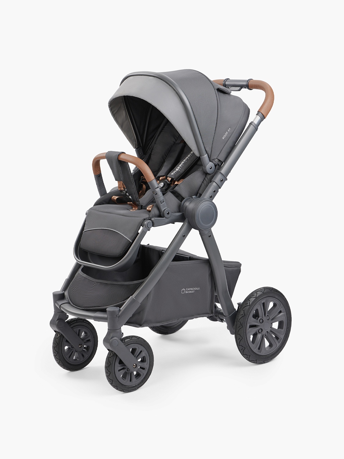 Happy Baby Коляска 2 в 1 MOMMER PRO, dark grey nova
