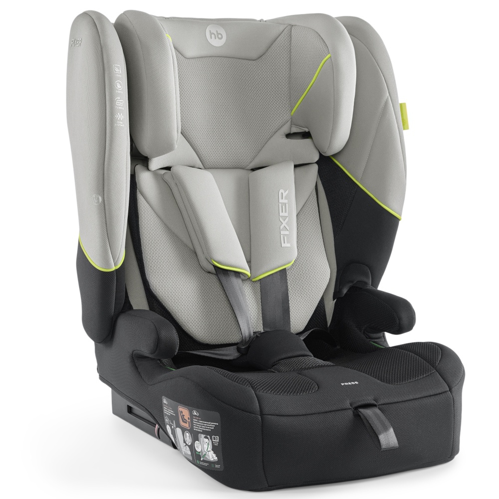 Happy Baby Автокресло FIXER, steel grey