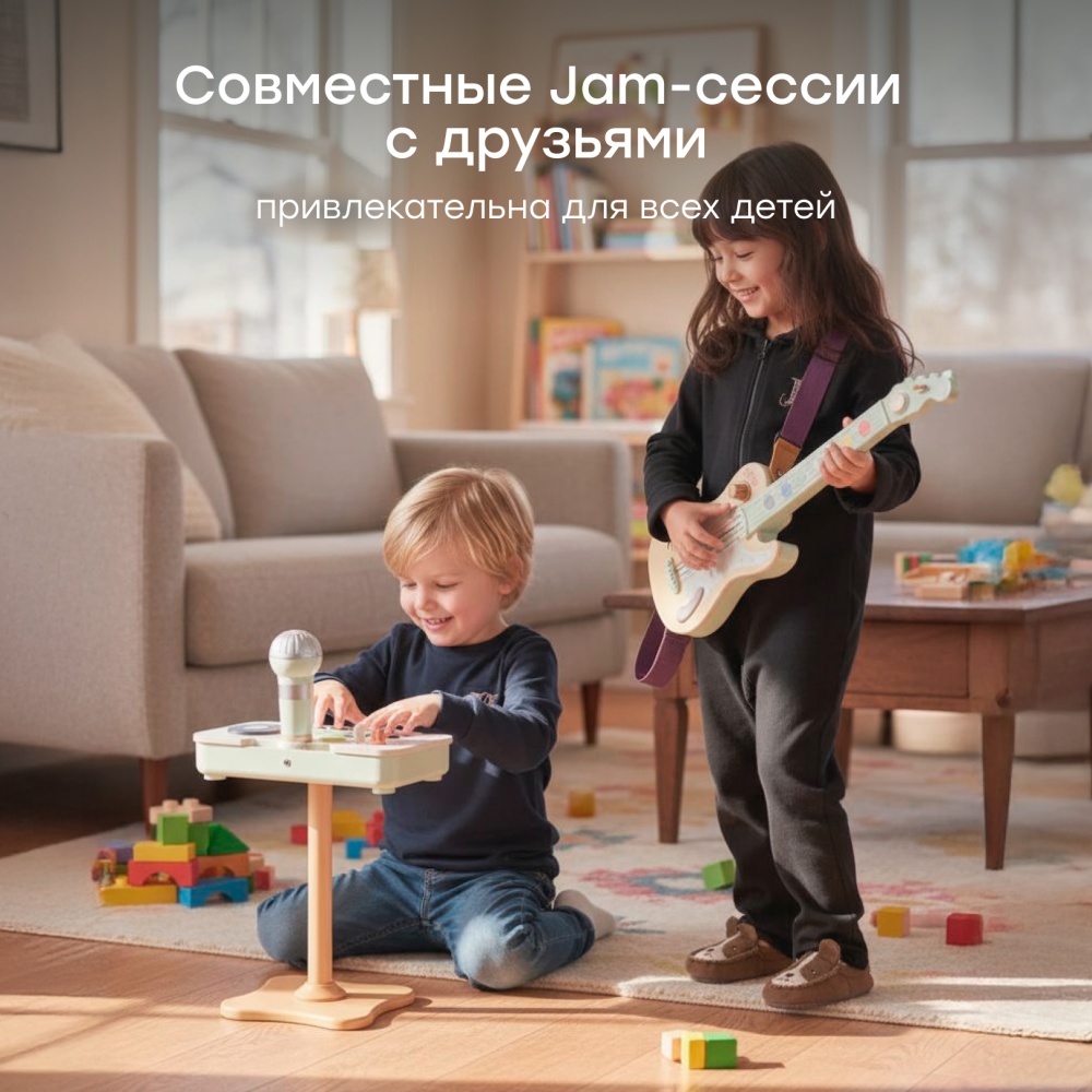 Happy Baby Гитара игрушка GUITAR STAR «ГИТАР СТАР», green