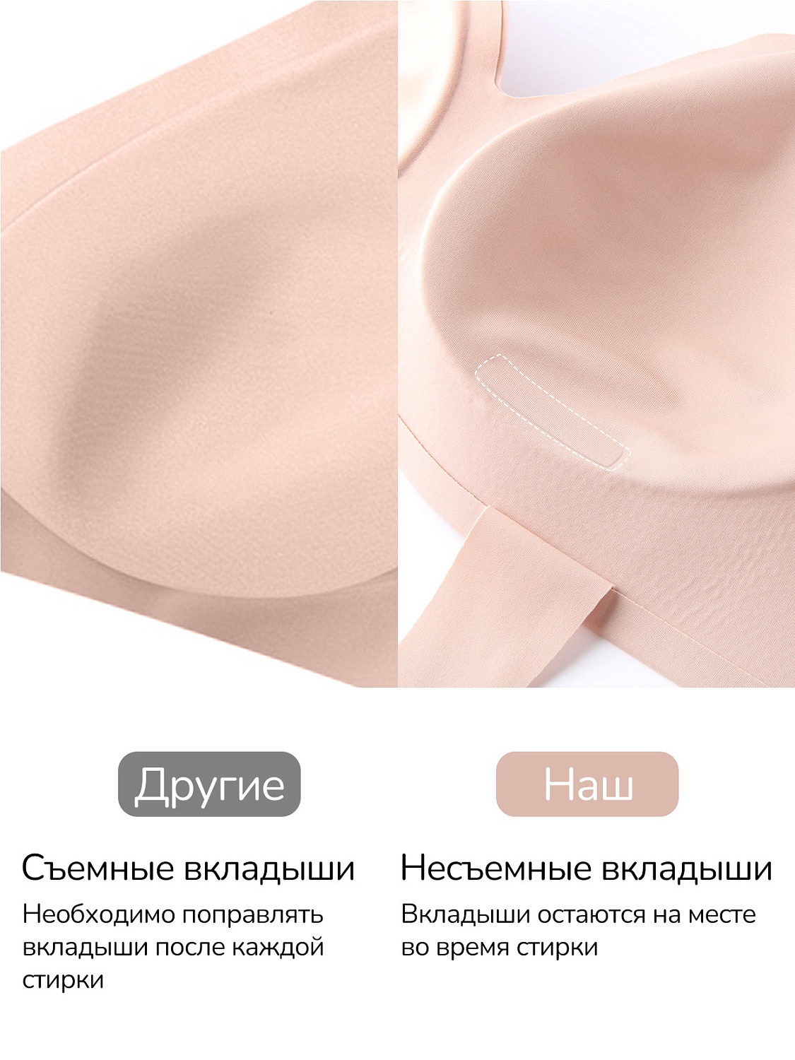 Momcozy Бюстгалтер для кормления YN21 (бокс), цвет телесный, размер L 