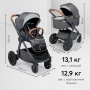 Happy Baby Коляска 2 в 1 MOMMER PRO, dark grey