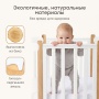 Happy Baby Кроватка-трансформер MOMMY LUX, white