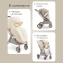 Happy Baby Коляска прогулочная LUNA 360, beige (flowers) nova