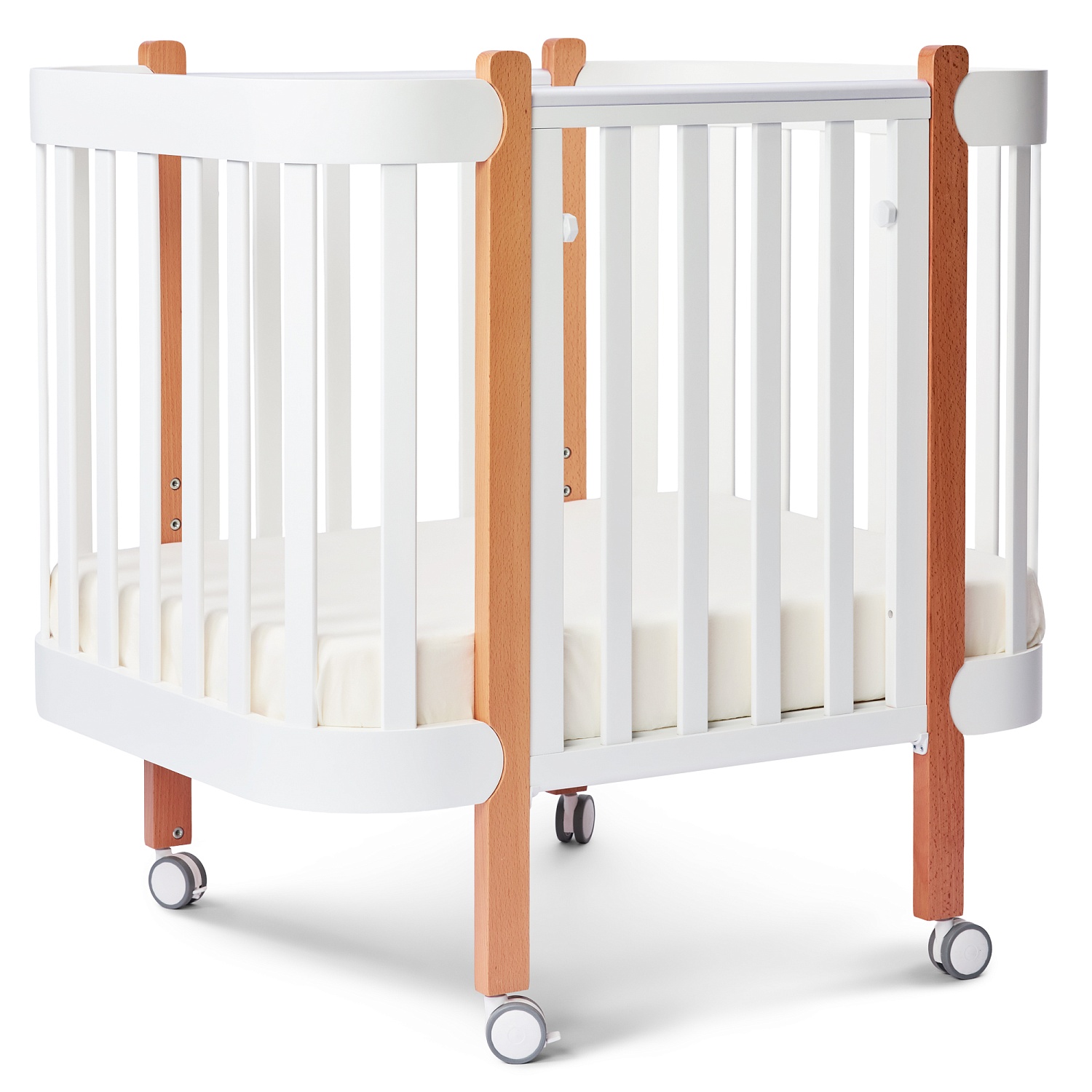 Happy Baby Набор простыней на резинке 100x70 см, 2 шт., молочный / milk