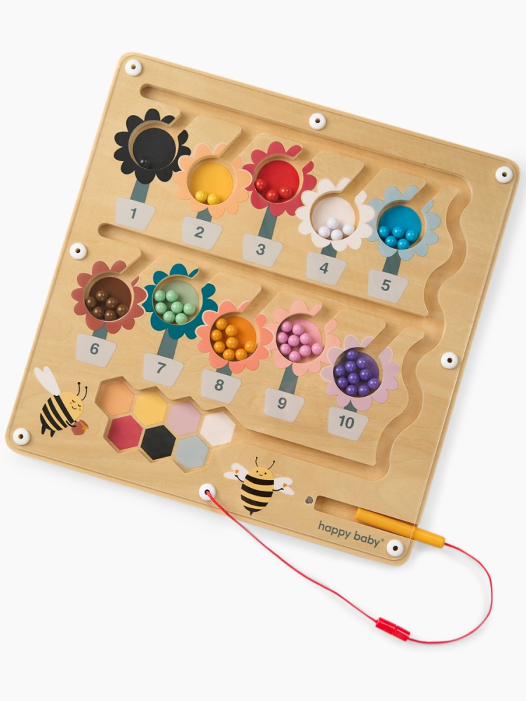 Happy Baby Развивающая игрушка магнитный лабиринт, BEE BOARD «БИ БОРД», разноцветный / multicoloured