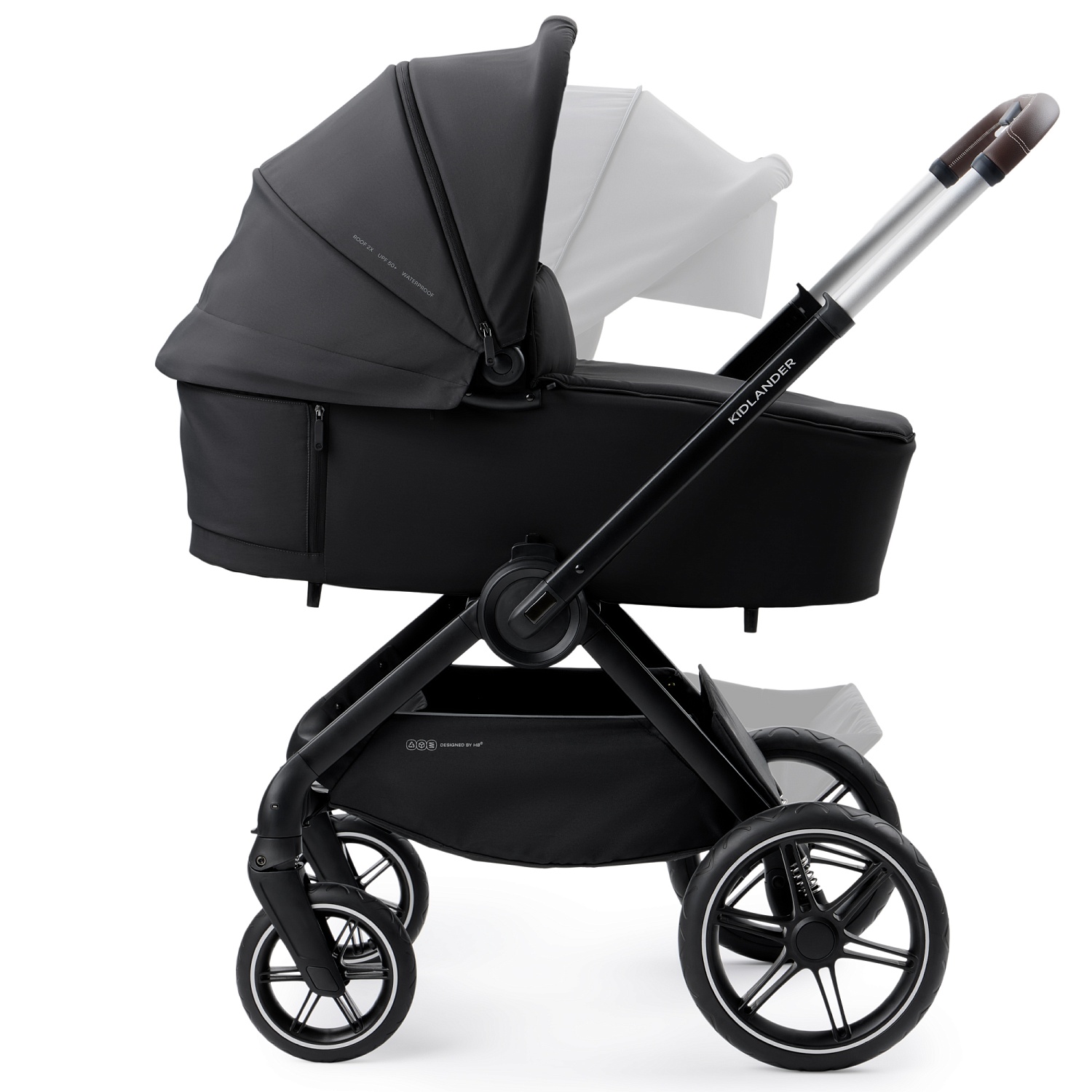 Happy Baby Коляска 2 в 1 KIDLANDER, black