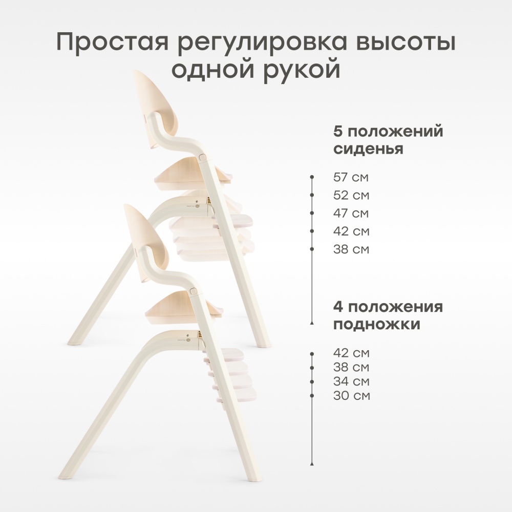 Happy Baby Стул для кормления CHARLEY, milky