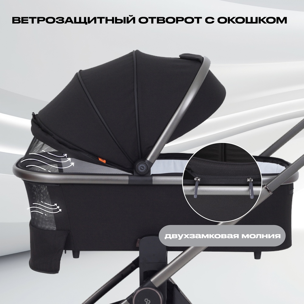 Коляска детская RANT "FALCON" (3в1) RA098 Black