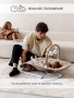 Качели электронные детские AMAROBABY HAPPY SWING, бежевый