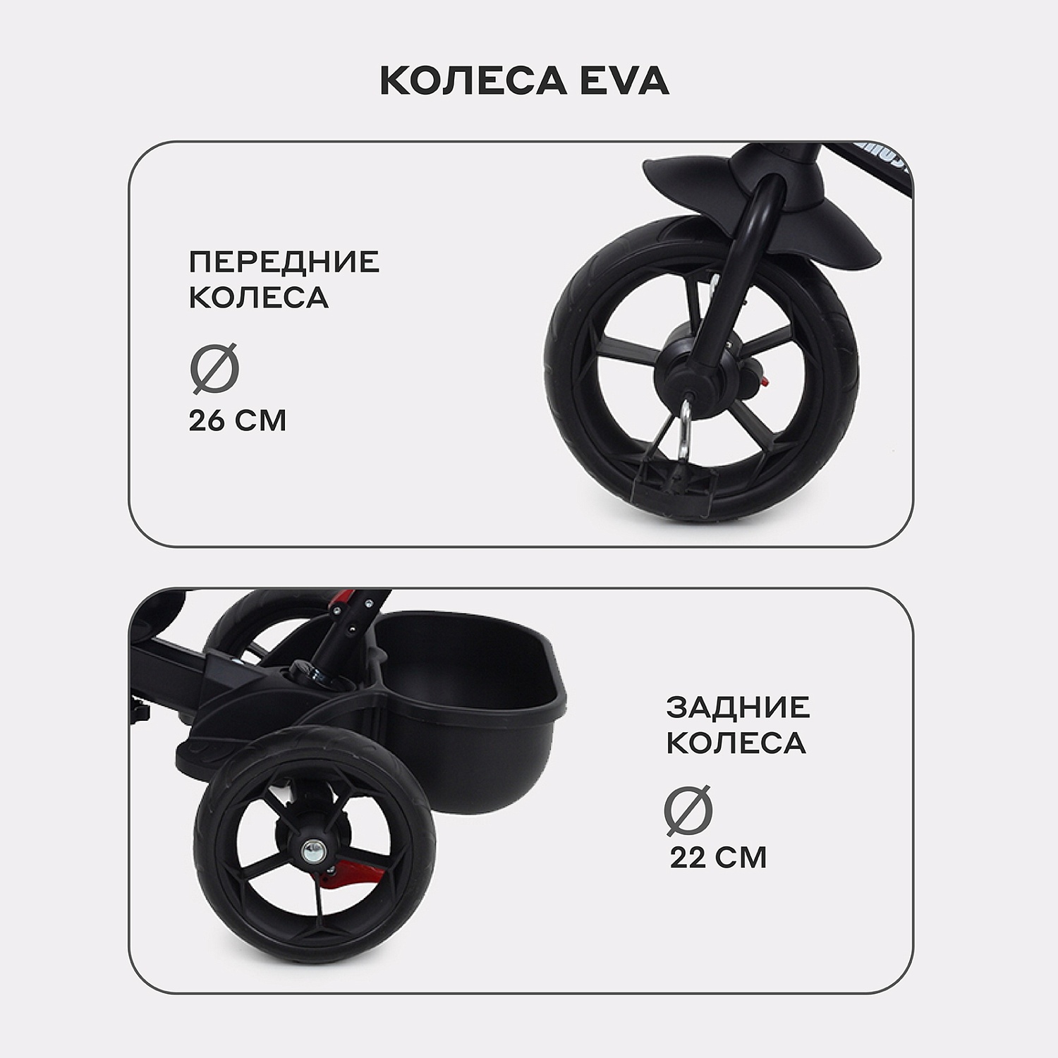 Детский трехколесный велосипед RANT basic RB250 "GHOST" (Black)