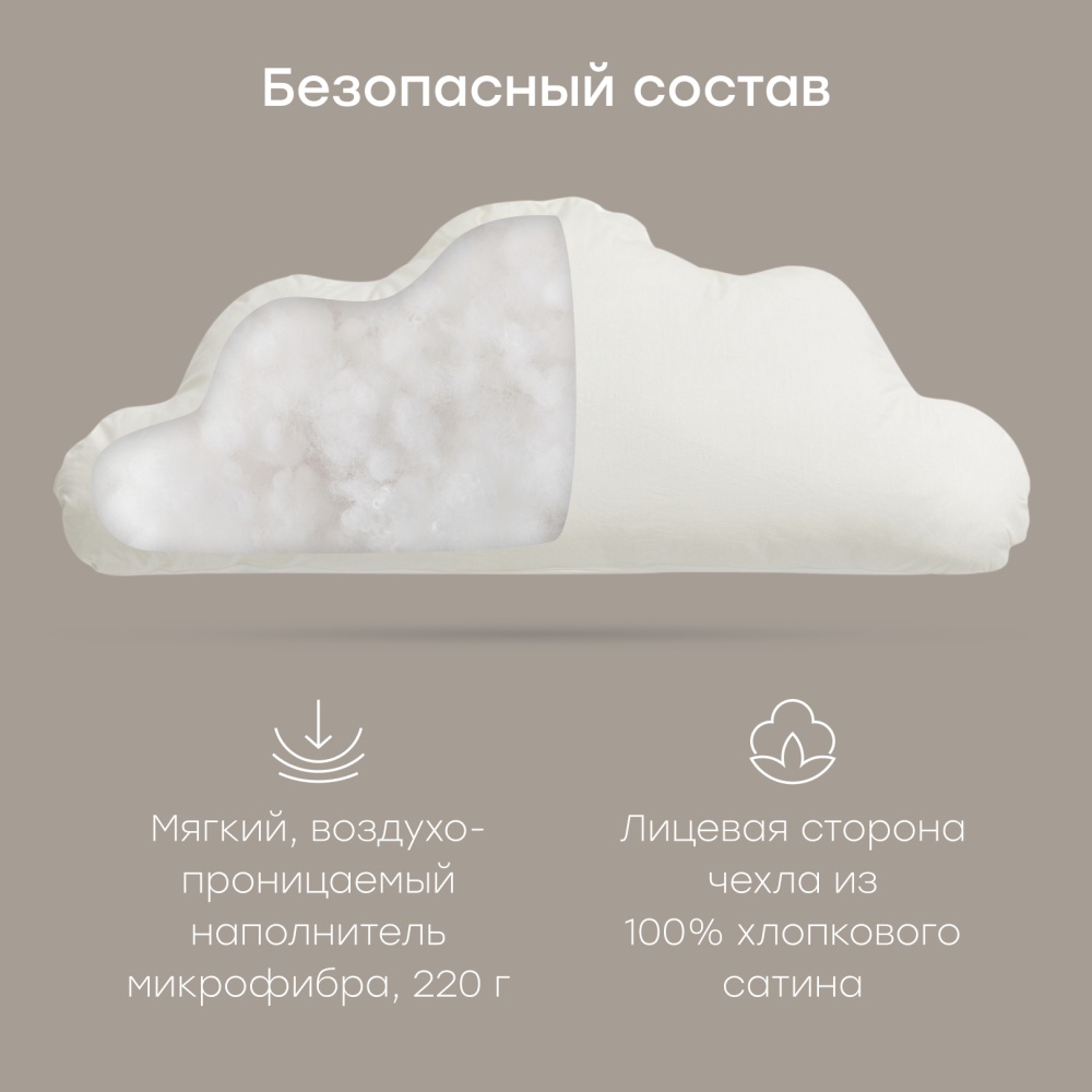 Happy Baby Набор бортиков на кроватку, 3 шт., молочный / milk