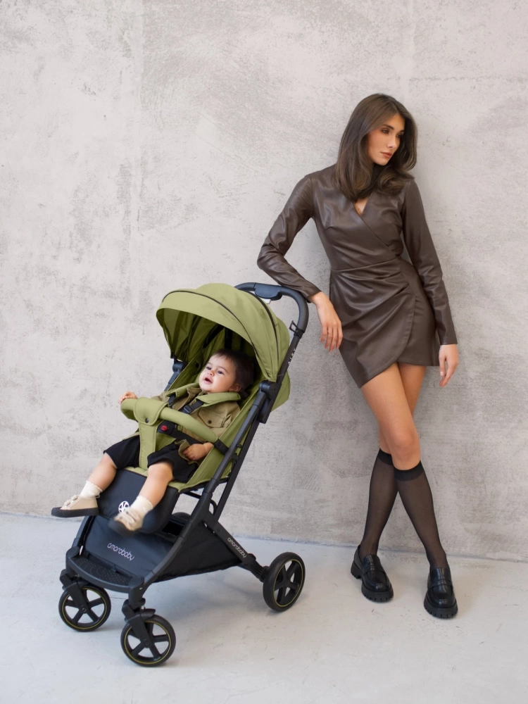 Коляска прогулочная Amarobaby, Airy, оливковый