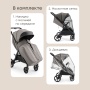 Happy Baby Коляска прогулочная SENSA, grey nova