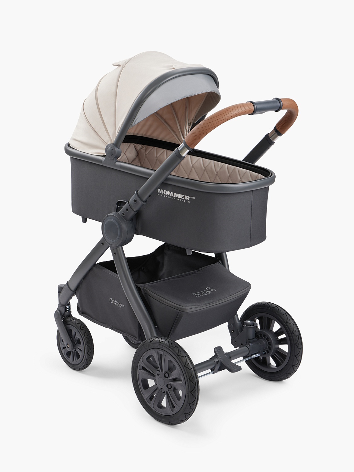 Happy Baby Коляска 2 в 1 MOMMER PRO, beige nova