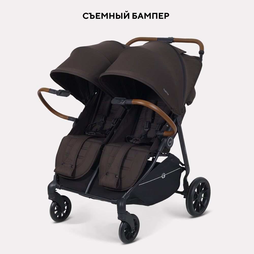 Коляска детская для близнецов RANT "Twinny" RA151 Chocolate