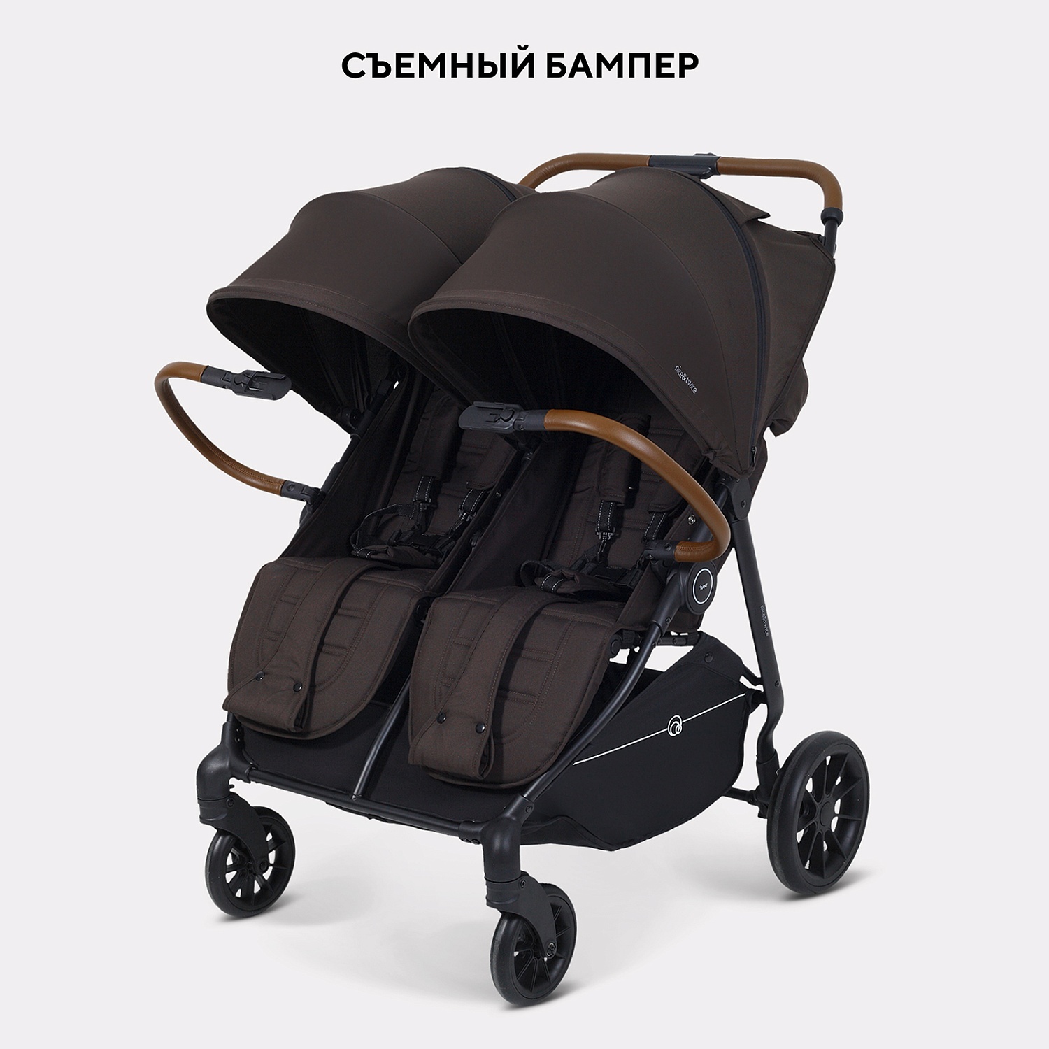 Коляска детская для близнецов RANT "Twinny" RA151 Chocolate
