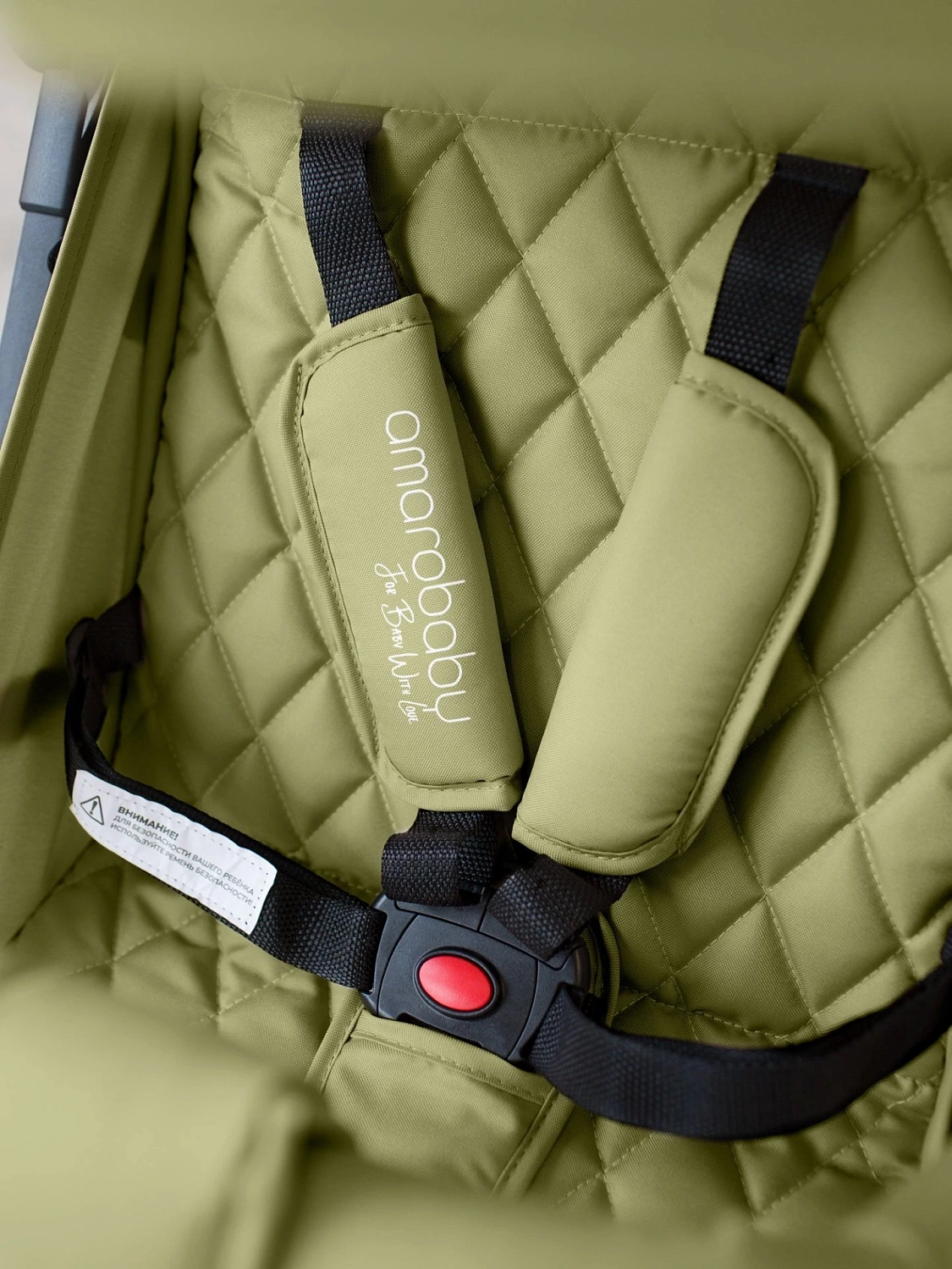 Коляска прогулочная Amarobaby, Airy, оливковый