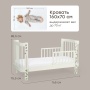 Happy Baby Кроватка-трансформер MOMMY LOVE, шалфей
