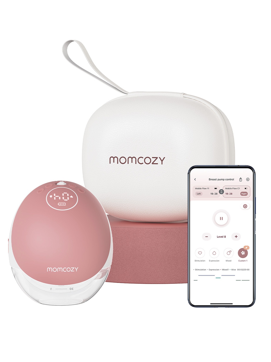 Momcozy Беспроводной портативный электрический молокоотсос BP223 (Mobile Flow, M9), 2 шт 